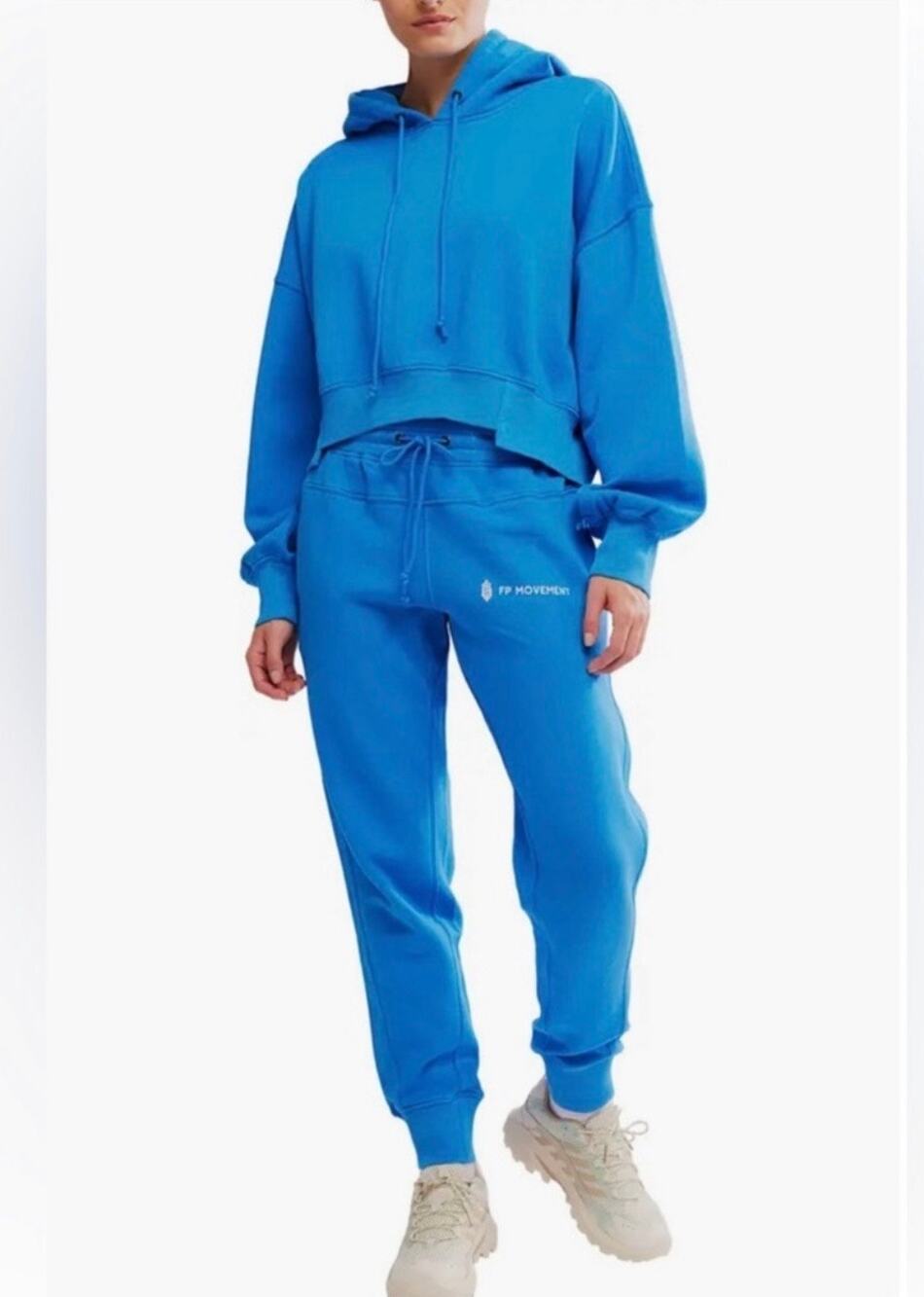 Free People FP Movement Undefeated Hoodie & Jogger Set (S)